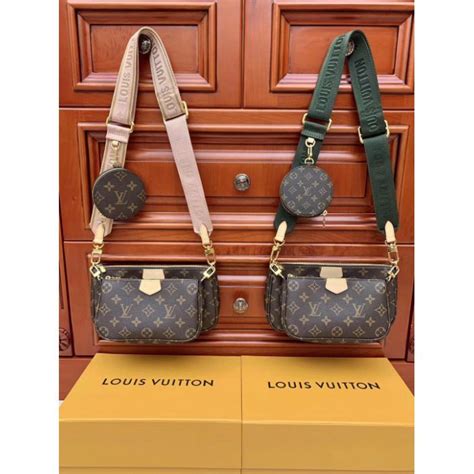 louis vuitton multi pochette pink|lv 3 piece bag.